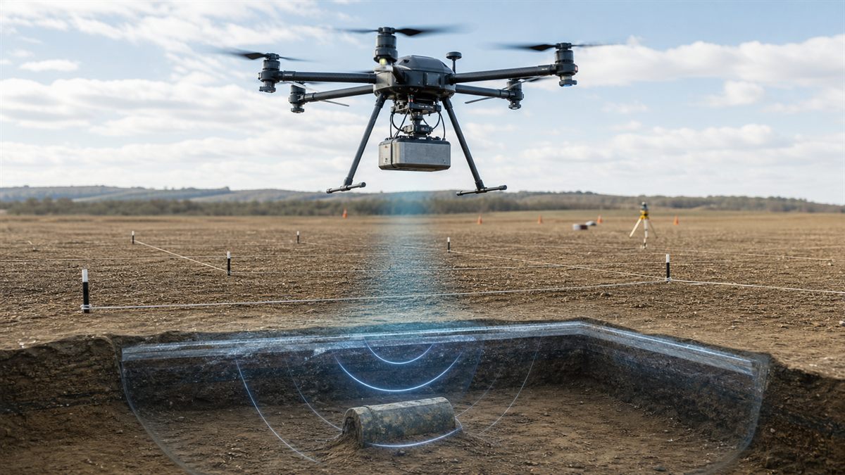 GP-SAR con drones para georadar e imagenes del subsuelo